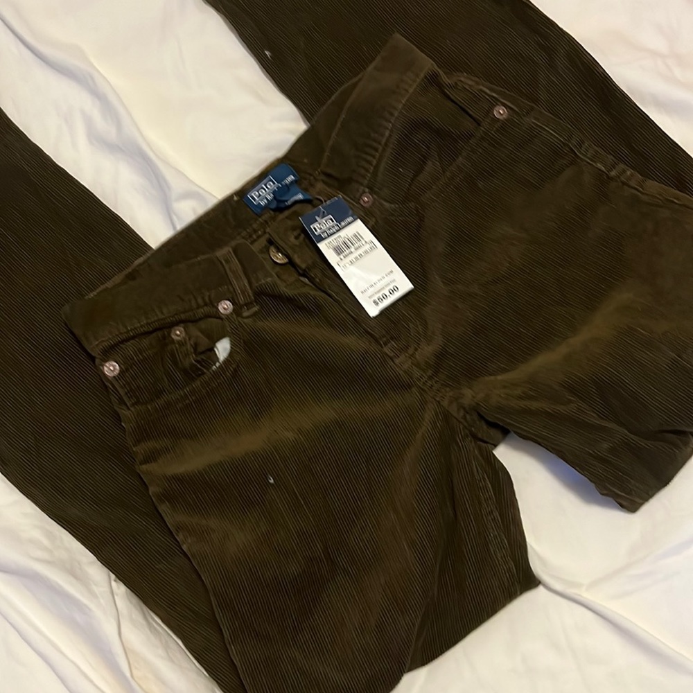 Nwt brown polo Ralph Lauren boys corduroy pants size 14